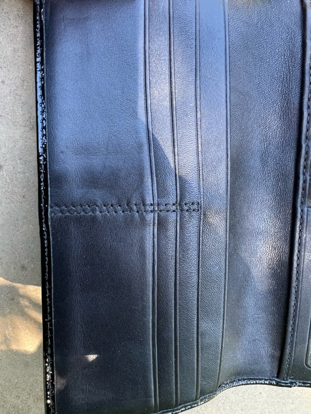 Vintage Y2K Hampton Monogram Trifold Coach Black and Gray Signature wallet - Picture 4 of 10